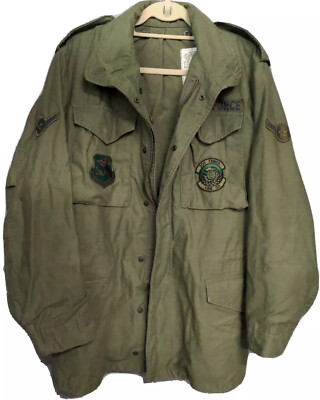 Air Force Coat Green Cold Foul Weather Gear Field Small Long