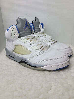 Nike Air Jordan 5 Retro Sneaker Men Size 12.5 Stealth 2.0 Blue White DD0587 140