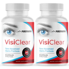 VisiClear Capsules, Advanced Eye Health Formula-2 Bottles