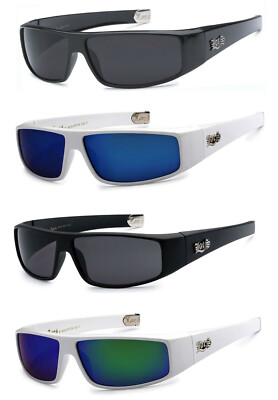 Locs Authentic Cholo Biker Motorcycle Sunglasses OG Style Smoke and Color Mirror