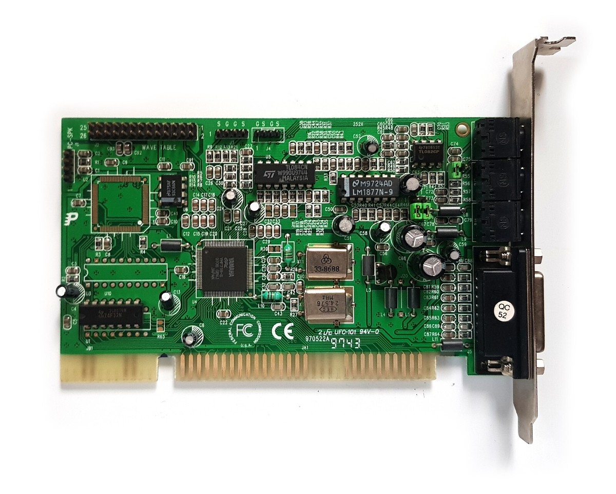 YAMAHA OPL YMF718-S ISA Sound Card Retrogaming Win95 Win3.11 DOS