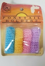 Vintage 1975 Goody 4 Terry Stretch Ponytail Holders Scrunchies NOS 6991/7