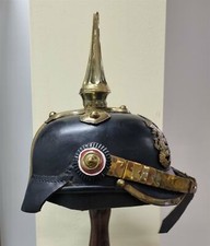 WW1 Riproduzione Casco Pickelhaube Esercito Prussiano/Tedesco