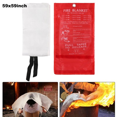 XXLLarge Fire Blanket Fireproof For Home Kitchen Office Caravan Emergency Safety