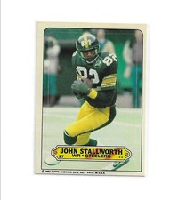 1983 Topps Sticker Card #27 John Stallworth Pittsburg Steelers HOF NFL
