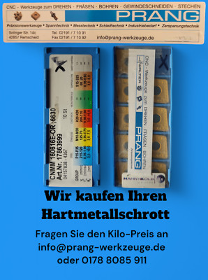 19 x CNMM160616E-OR 6630...  19 Stück.....HAHN + KOLB....................A/1301