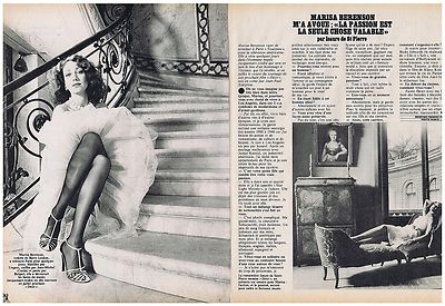 PRESSEAUSSCHNITT CLIPPING 1980 MARISA BERENSON (2 Seiten)
