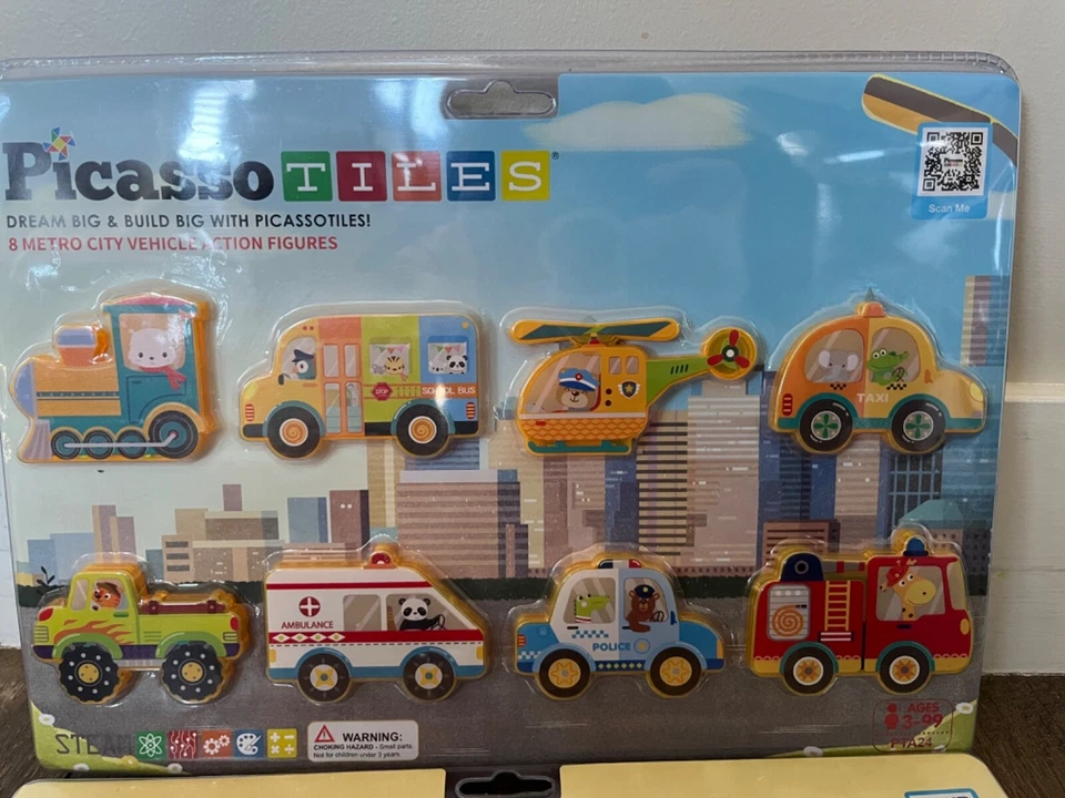 PicassoTiles 16 piezas imán bloques de azulejos de construcción metro ciudad y conjunto de construcción Foto 3 de 4