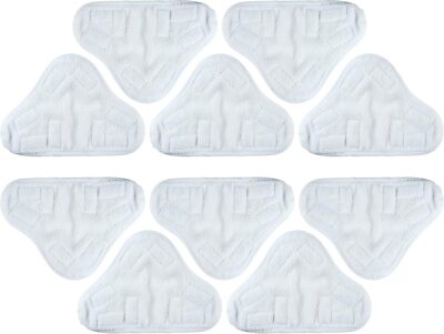 10 Pack Replacement Pads Compatible with H2O H20 Mop X5 Steam Steam Mop Pads Flo