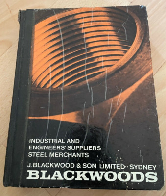 J. BLACKWOOD, INDUSTRIAL AND ENGINEERS' SUPPLIERS. STEEL MERCHANTS. HARDCOVER.