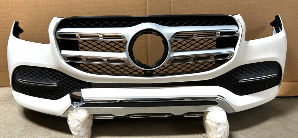 2020-2023 Mercedes GLS450 GLS580 Base Front Bumper Cover Assembly OEM White