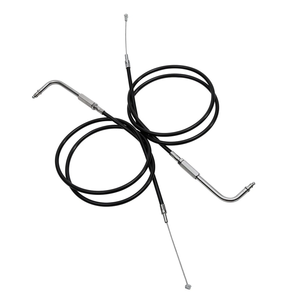110cm Throttle Cables Wire Fit For Harley Sportster 883 1200 Custom 1990-2014 12 - Image 4 of 4