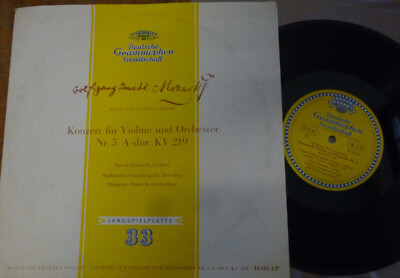 DAVID OISTRAKH - KONWITSCHNY / MOZART violin concerto no 5 / DGG LP 16 101