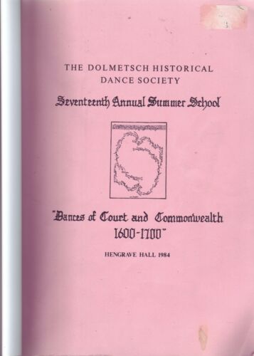 Dances of Court and Commonwealth 1600-1700: Dolmetsch Historical Dance Society - Afbeelding 1 van 1