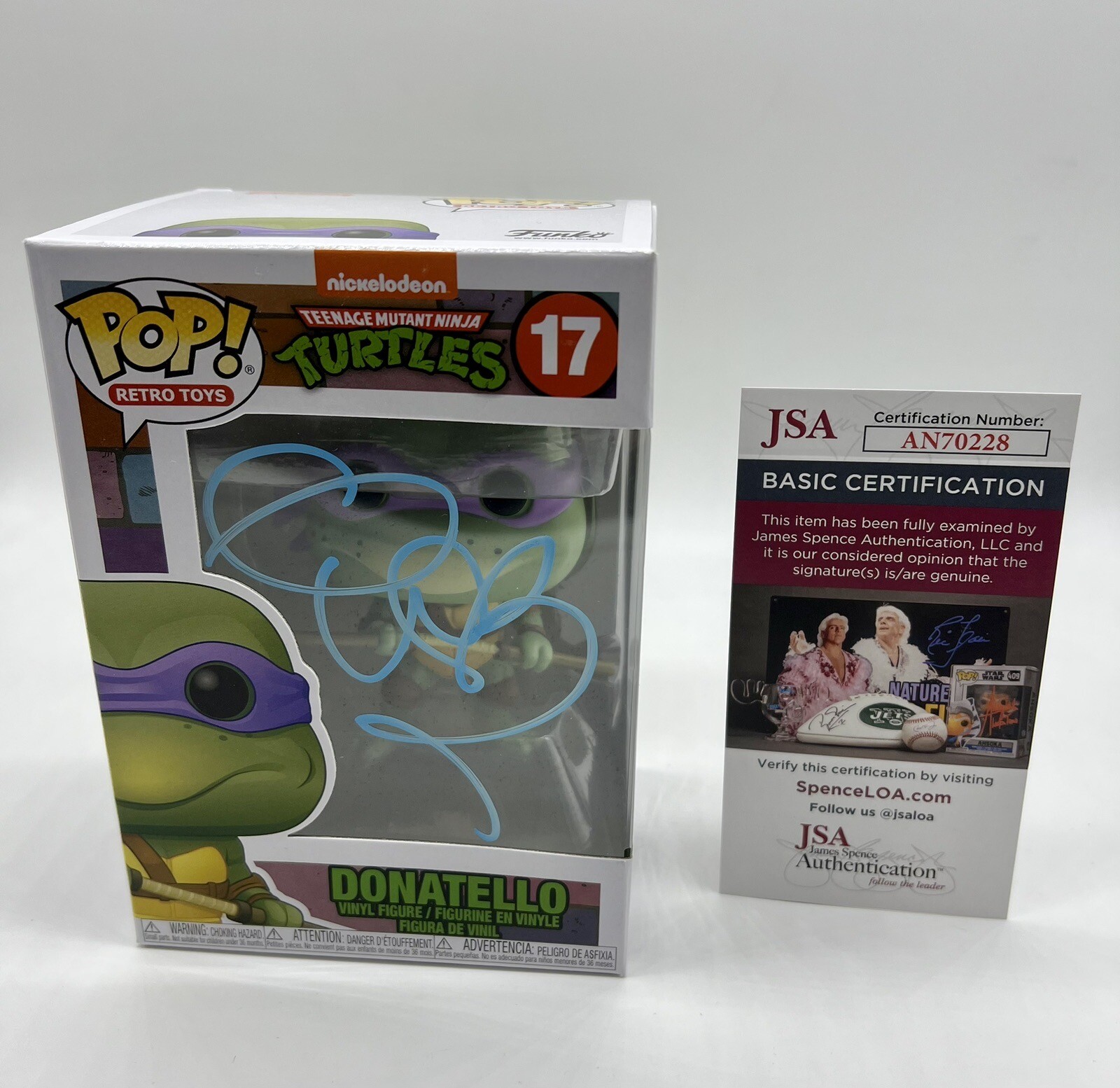 VANILLA ICE Autographed Signed HAND TEENAGE MUTANT NINJA TURTLES FUNKO POP JSA COA 