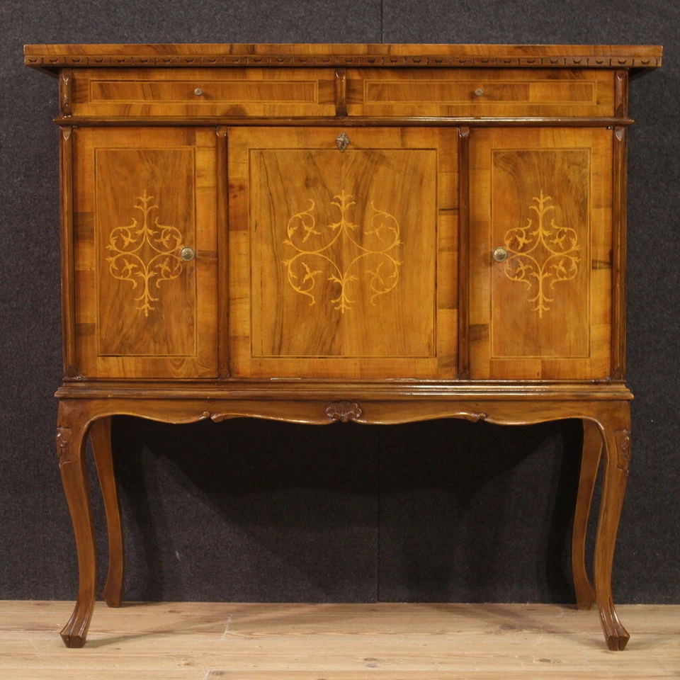 Mueble aparador veneciano mueble vintage con incrustaciones armario cómoda siglo XX Foto 2 de 4