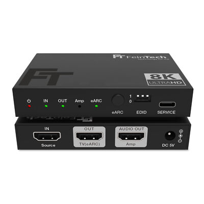 HDMI 2.1 Audio Extractor 8K 4K 120Hz Splitter HDMI-Audio-Ausgang CEC eARC VRR