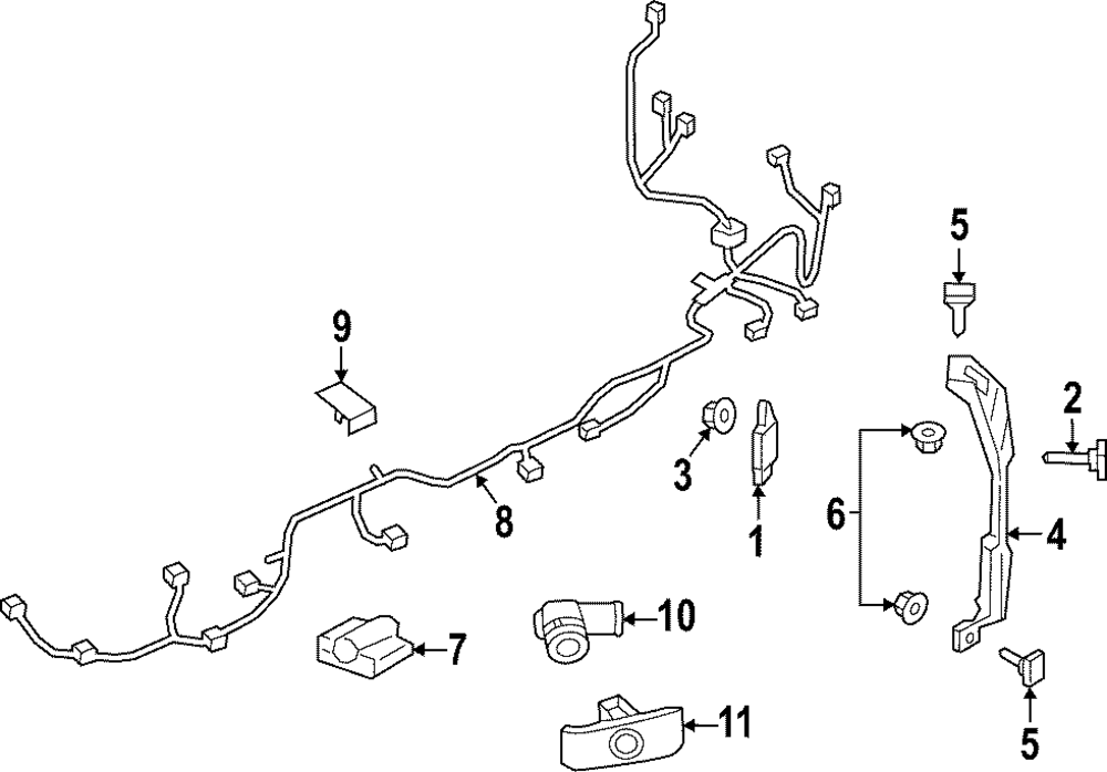 2021-2024 MAZDA 3/CX-30/CX-90 PARK SENSOR OEM B0J8-67-UC1-6D