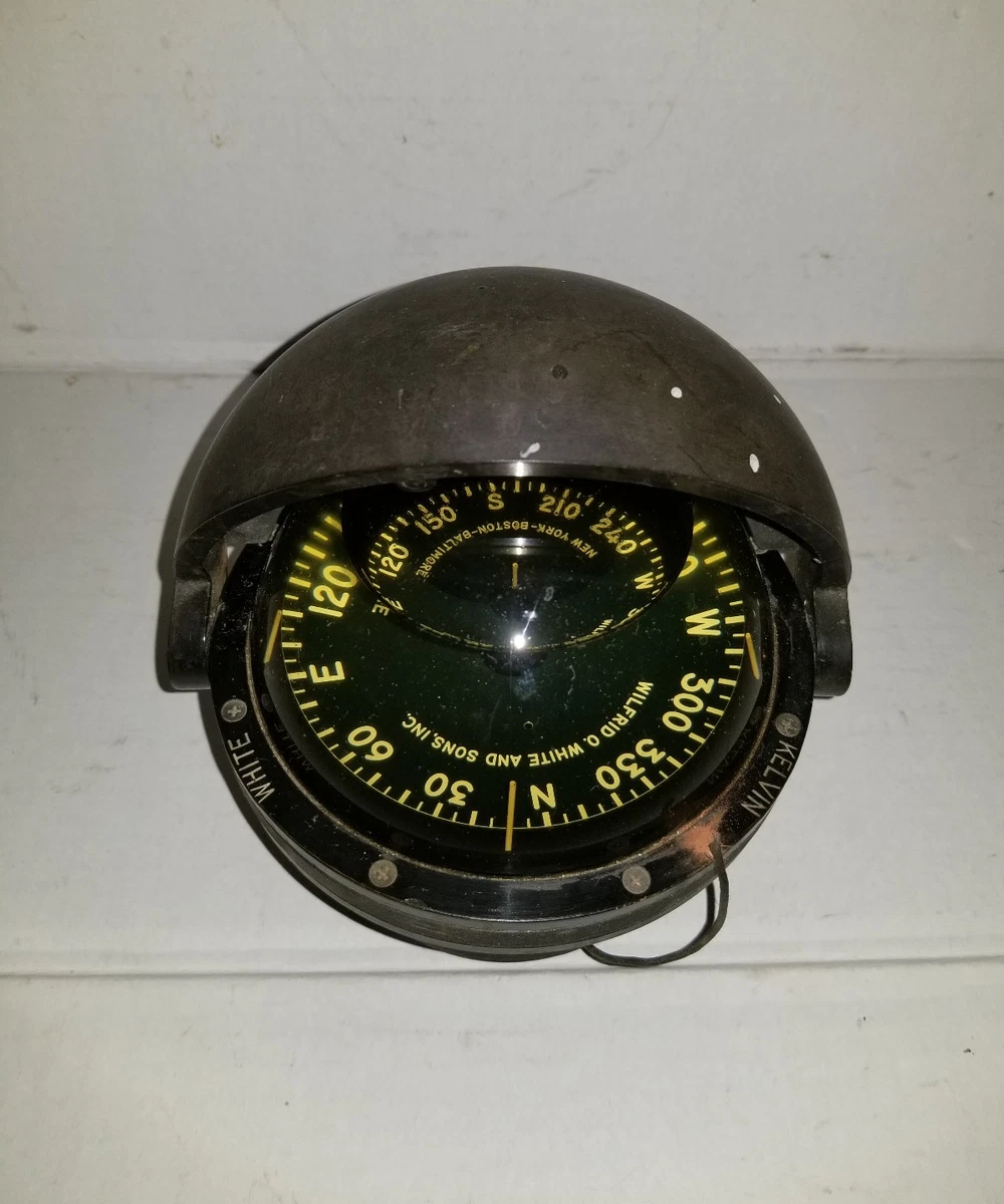 Vintage Kelvin White Constellation Marine Boat Navigation Compass