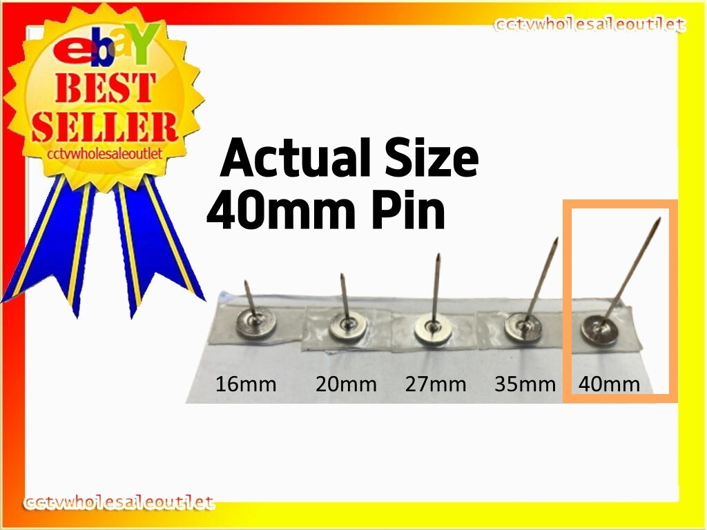 EAS 40mm Pins Security TAGS EAS - Smooth Finish