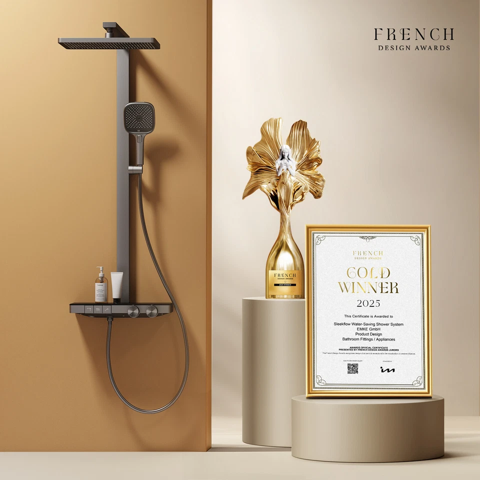 Duschsystem Duschset Regendusche Mit Thermostat Einstellbare Wassermenge Bad - Bild 2 von 4