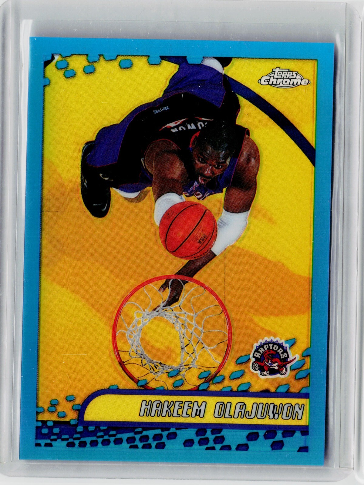 2001-02 TOPPS CHROME REFRACTOR #34 - HAKEEM OLAJUWON