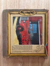 1957 MILTON BRADLEY PICTURE BUILDING PACKET - 3 PUZZLES Firetruck boat clown
