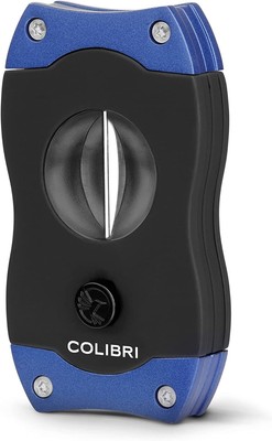 ''Colibri V-Cut Cigar Cutter, Blue