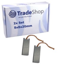 2x Motorkohlen Kohlebürsten 8x8x20mm für viele KFZ PKW LKW Motoren Antriebe