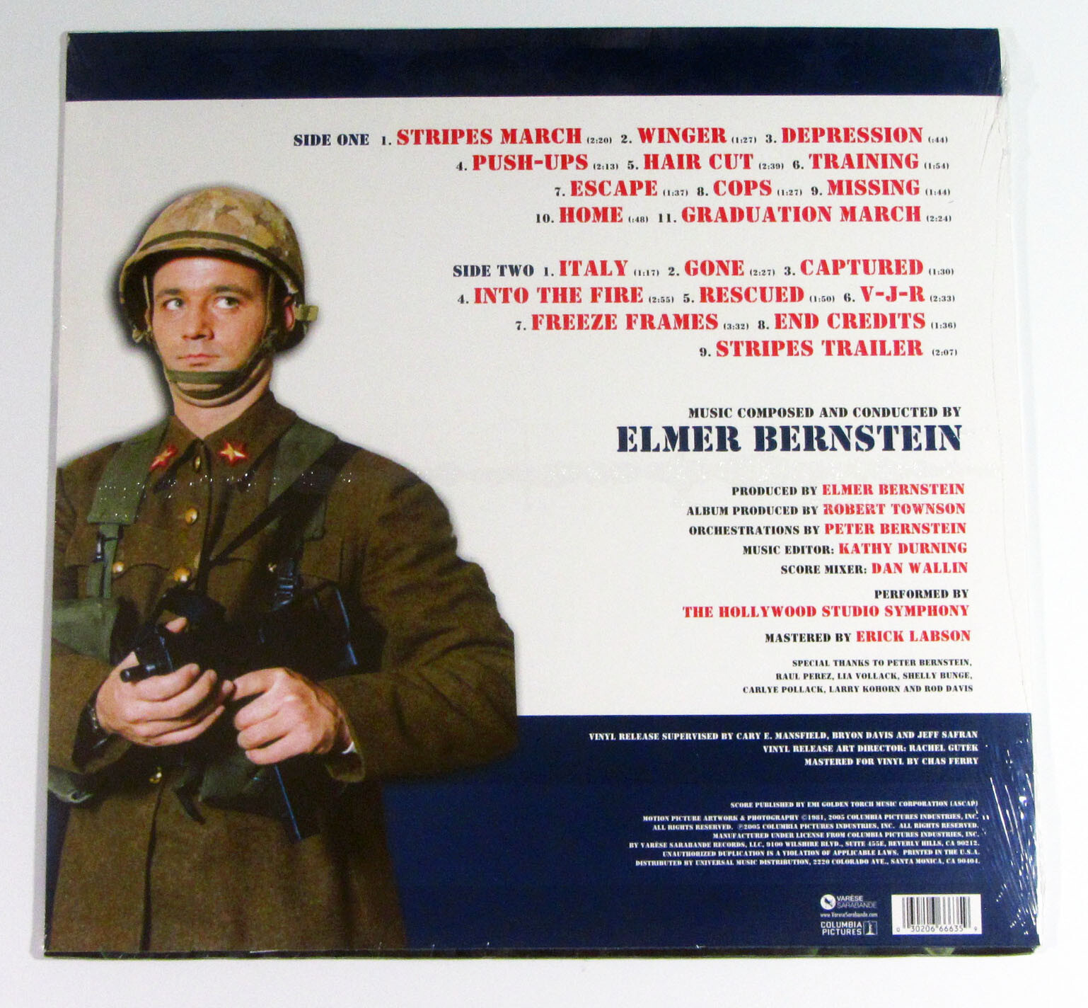 Stripes Vinyl LP Movie Soundtrack Bill Murray NEW SEALED Elmer