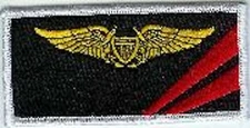 4" NAVY VF-154 WSO NAME TAG BLACK KNIGHTS HORNET EMBROIDERED JACKET PATCH