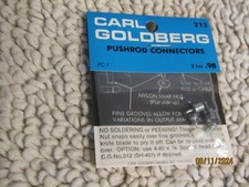 Carl Goldberg No 212 Pushrod Connectors Model Airplane Set of 2 NOS USA