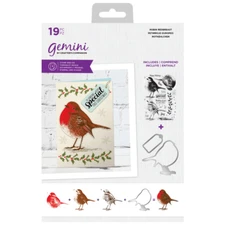 Christmas Robin Redbreast Stamp & Die Set Crafter's Companion Gemini New C15