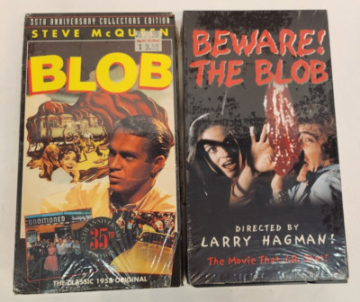 the blob and beware, the blob (blob returns) VHS vintage horror