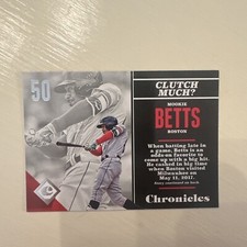 2017 Panini Chronicles Red Sox No. 86 MOOKIE BETTS clutch much?