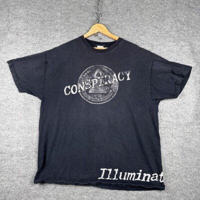 Vintage X-Clan Shirt Mens 2XL XXL Old School Hip Hop Conspiracy Illuminati