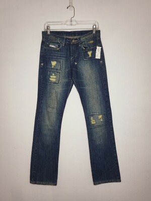 KSUBI TSUBI Women's Super Ruin Scooter Straight Leg Jean Size 29 NWT