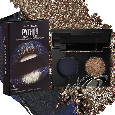 Maybelline New York Metallic Lip Kit 'Gothic' - Inkl. Lip Foil 105 Scorpion & Lipliner 110 Riche Wine