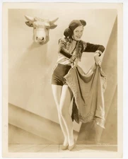 Conchita Montenego Vintage Golden Age Hollywood Film Still - Silver Gelatin Bull