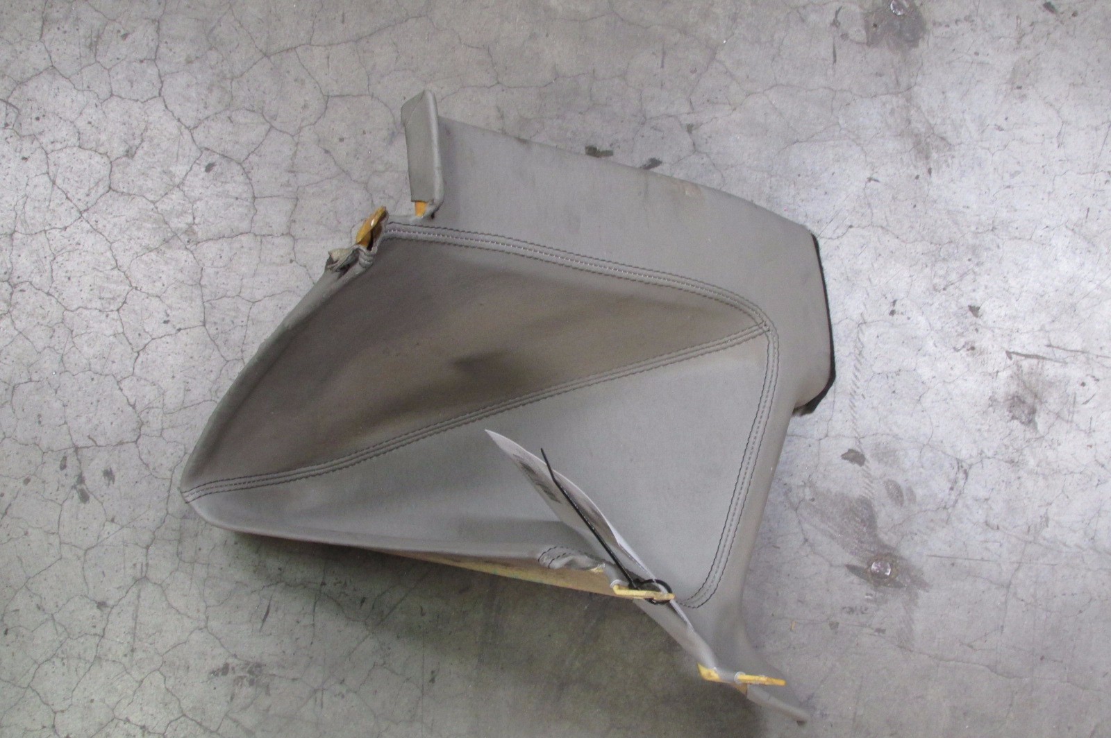 Ferrari 360, LH, Left Quarter Window Trim Panel, Grey Leather, Used 63581019