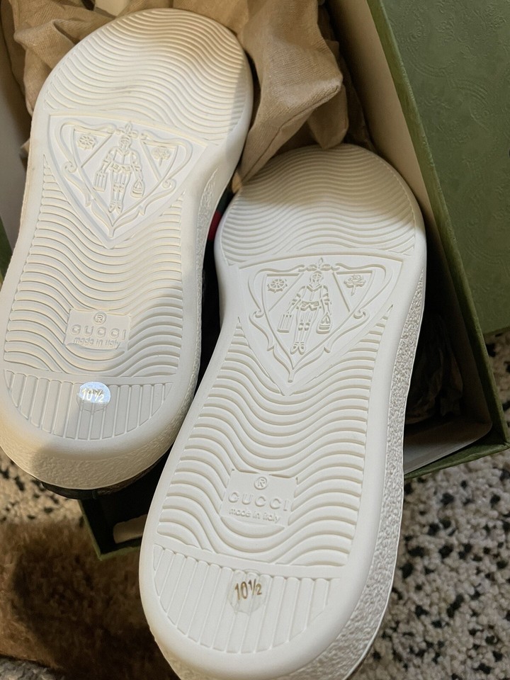 Gucci Ace GG Supreme Bees Low Top Sneakers Men Sz 10.5G/1111.5 US eBay