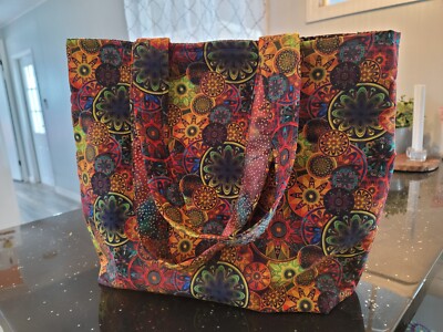 BoKa Bag Handmade Large Beach Baby Boho Multi Colored Mandala Print