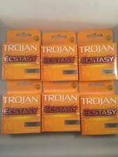 Trojan Condom Stimulations Ecstasy Lubrciated 2 Pack