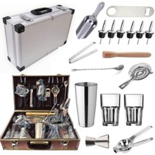 Kit Barman completo Shaker cocktail boston da 900 ml Set Cocktail + OMAGGIO
