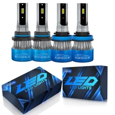 Para For Honda Accord 2008-18 4x 6000K faro LED blanco Kit de luces altas-bajas