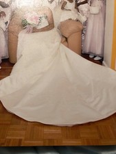 Beautiful wedding dress beading all over .Cathedral train adorable dream dress