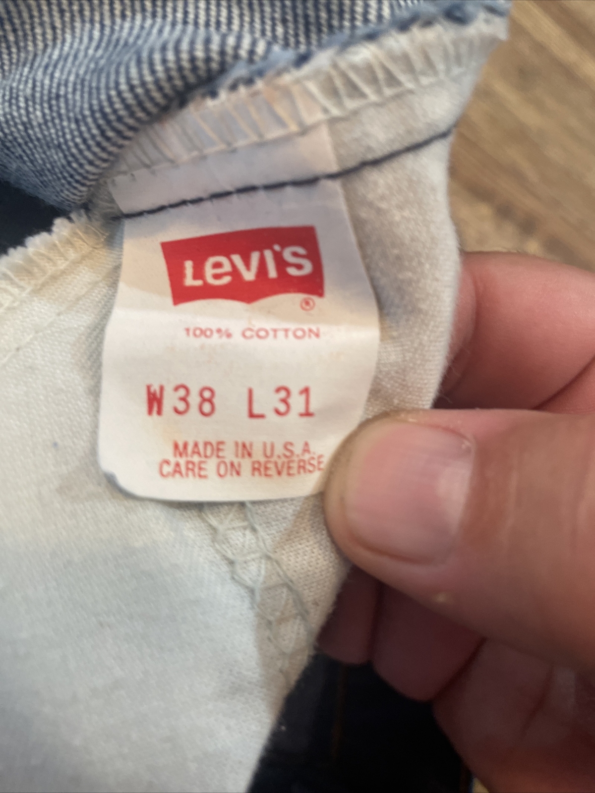Vintage Levis 517 (20517-0217) Orange Tab Jeans Made In USA 38x31 (fits 37x31)