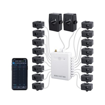 Smart Home Energy Monitor with 16 50A Circuit Level Sensors, Real-Time Power ...