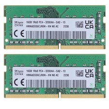 32GB 2x16GB 1Rx8 PC4-3200 DDR4-25600 SODIMM SK Hynix : HMAA2GS6CJR8N-XN