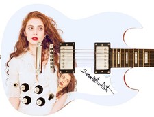 Scarlett Sabet Autographed Custom Graphics Guitar ACOA